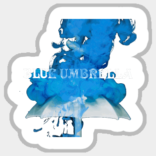 Blue umbrella Sticker